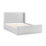Hallie 3-Piece Full Upholstered Bed - Light Grey