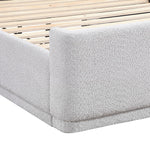 Hallie 3-Piece Full Upholstered Bed - Light Grey