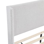 Hallie 3-Piece Full Upholstered Bed - Light Grey