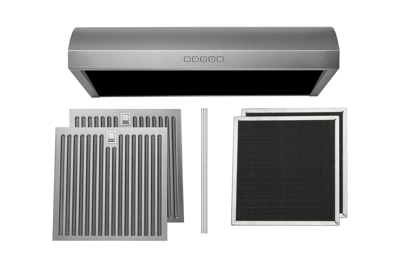 Hauslane Stainless Steel 30" 600 CFM Under Cabinet Range Hood - UC-B018SS-30