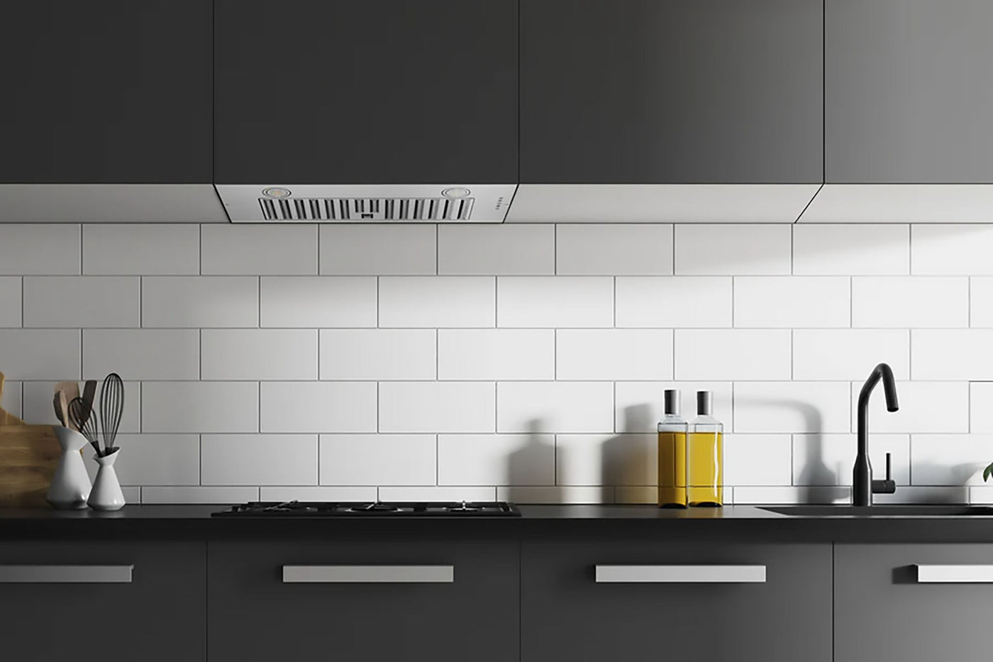Hauslane Stainless Steel 30" 600 CFM Range Hood Insert - IN-R100SS-30