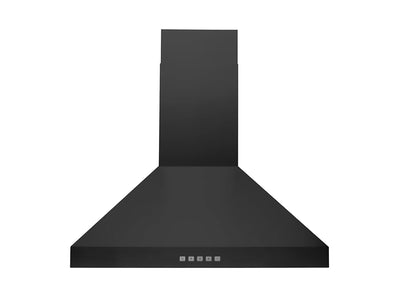 Hauslane Matte Black 30" Chimney Range Hood - WM-530BLK-30P