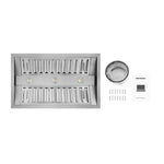 Hauslane Stainless Steel 46" 800 CFM Range Hood Insert - IN-R300SS-46