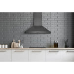 Hauslane Black Stainless Steel 30" 860 CFM Chimney Range Hood - WM-590BSS-30