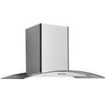 Hauslane Stainless Steel 30" 750 CFM Glass Wall Mount Range Hood - WM-600SS-30