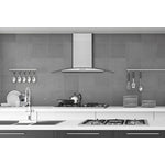 Hauslane Stainless Steel 30" 750 CFM Glass Wall Mount Range Hood - WM-600SS-30