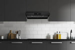 Hauslane Matte Black 30" 860 CFM Under Cabinet Range Hood - UC-PS18BLK-30