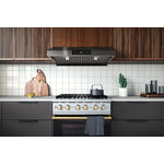 Hauslane Black Stainless Steel 30" 860 CFM Under Cabinet Range Hood - UC-PS18BSS-30