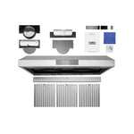 Hauslane Stainless Steel 36" 860 CFM Under Cabinet Range Hood - UC-PS18SS-36