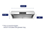 Hauslane Stainless Steel 30" 950 CFM Under Cabinet Range Hood - UC-PS38SS-30