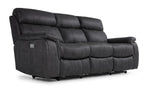 Haven Dual Power Reclining Sofa - Grey