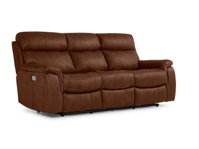 Haven Dual Power Reclining Sofa - Mocha