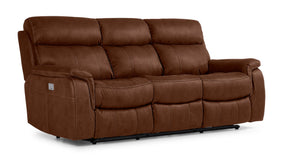 Haven Dual Power Reclining Sofa - Mocha