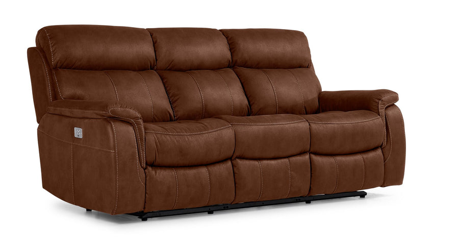 Haven Dual Power Reclining Sofa - Mocha