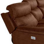 Haven Dual Power Reclining Sofa - Mocha