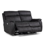 Haven Dual Power Reclining Loveseat - Grey