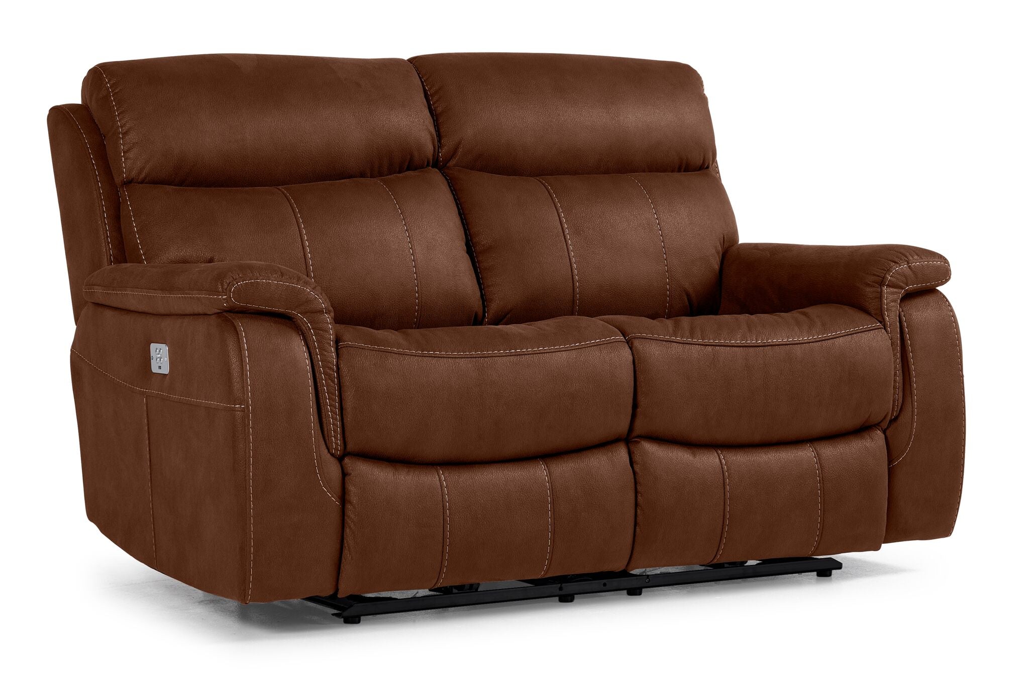 Haven Dual Power Reclining Sofa and Loveseat Set - Mocha