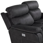 Haven Dual Power Reclining Loveseat - Grey