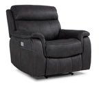 Haven Dual Power Reclining Sofa and Chair Set - Grey