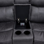 Haven 6-Piece Dual Power Reclining Sectional - Grey