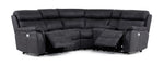 Haven 5-Piece Dual Power Reclining Sectional with Console - Grey
