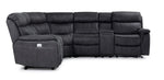 Haven 6-Piece Dual Power Reclining Sectional - Grey