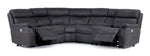Haven 6-Piece Dual Power Reclining Sectional - Grey