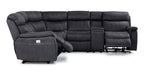 Haven 6-Piece Dual Power Reclining Sectional - Grey