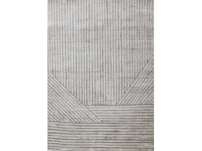 Hayden 5'3" x 7'7" Modern Lines Area Rug - Grey