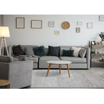 Hayden 5'3" x 7'7" Modern Lines Area Rug - Grey