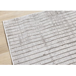 Hayden 5'3" x 7'7" Modern Lines Area Rug - Grey