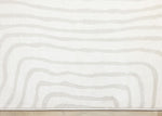 Hayden 5'3" x 7'7" Swirling Lines Area Rug - Grey