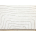 Hayden 6'7" x 9'6" Swirling Lines Area Rug - Grey