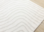 Hayden 5'3" x 7'7" Swirling Lines Area Rug - Grey