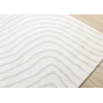 Hayden 6'7" x 9'6" Swirling Lines Area Rug - Grey
