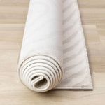 Hayden 5'3" x 7'7" Swirling Lines Area Rug - Grey