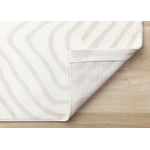 Hayden 6'7" x 9'6" Swirling Lines Area Rug - Grey