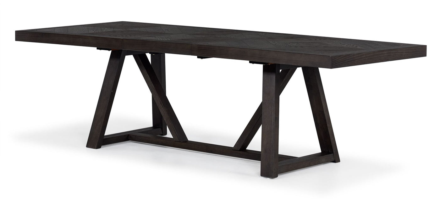 Hearst 7-Piece Extendable Trestle Dining Set - Dark Oak