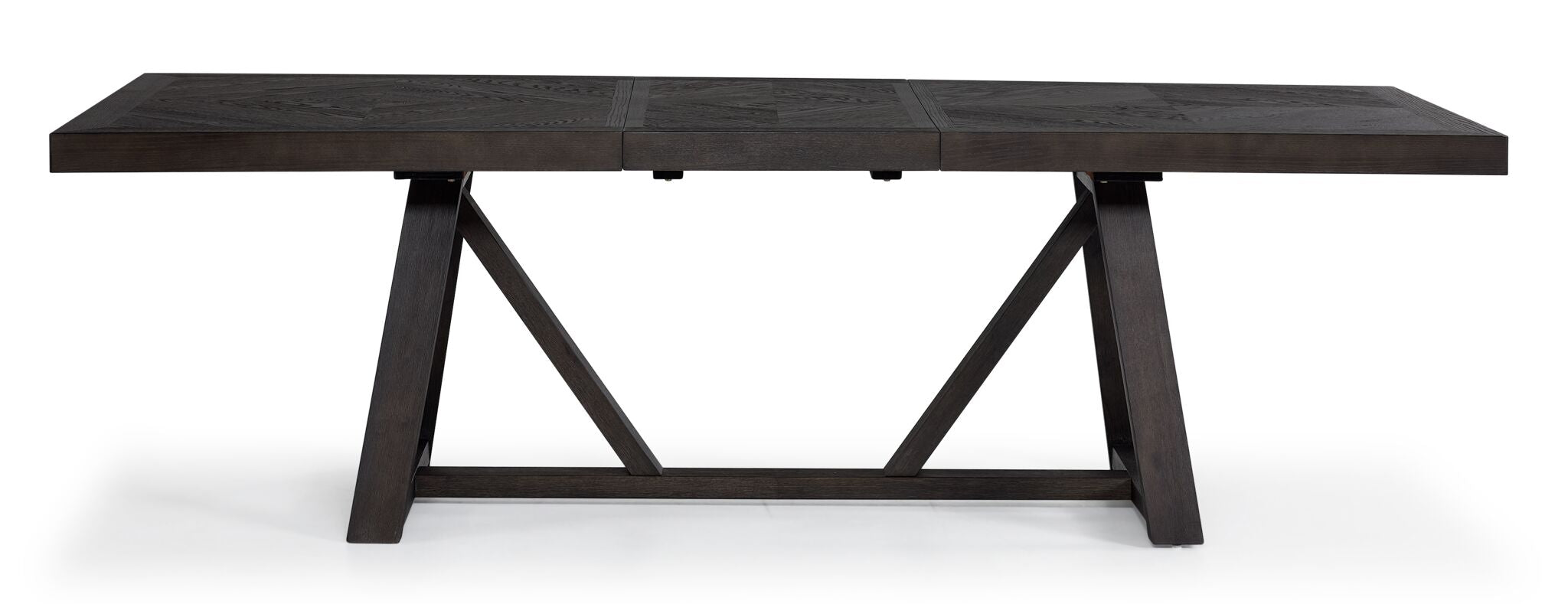 Hearst Extendable Trestle Dining Table - Dark Oak