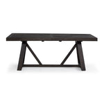 Hearst Extendable Trestle Dining Table - Dark Oak