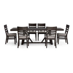 Hearst 7-Piece Extendable Trestle Dining Set - Dark Oak