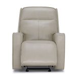 Henry Leather Triple Power Recliner - Ivory
