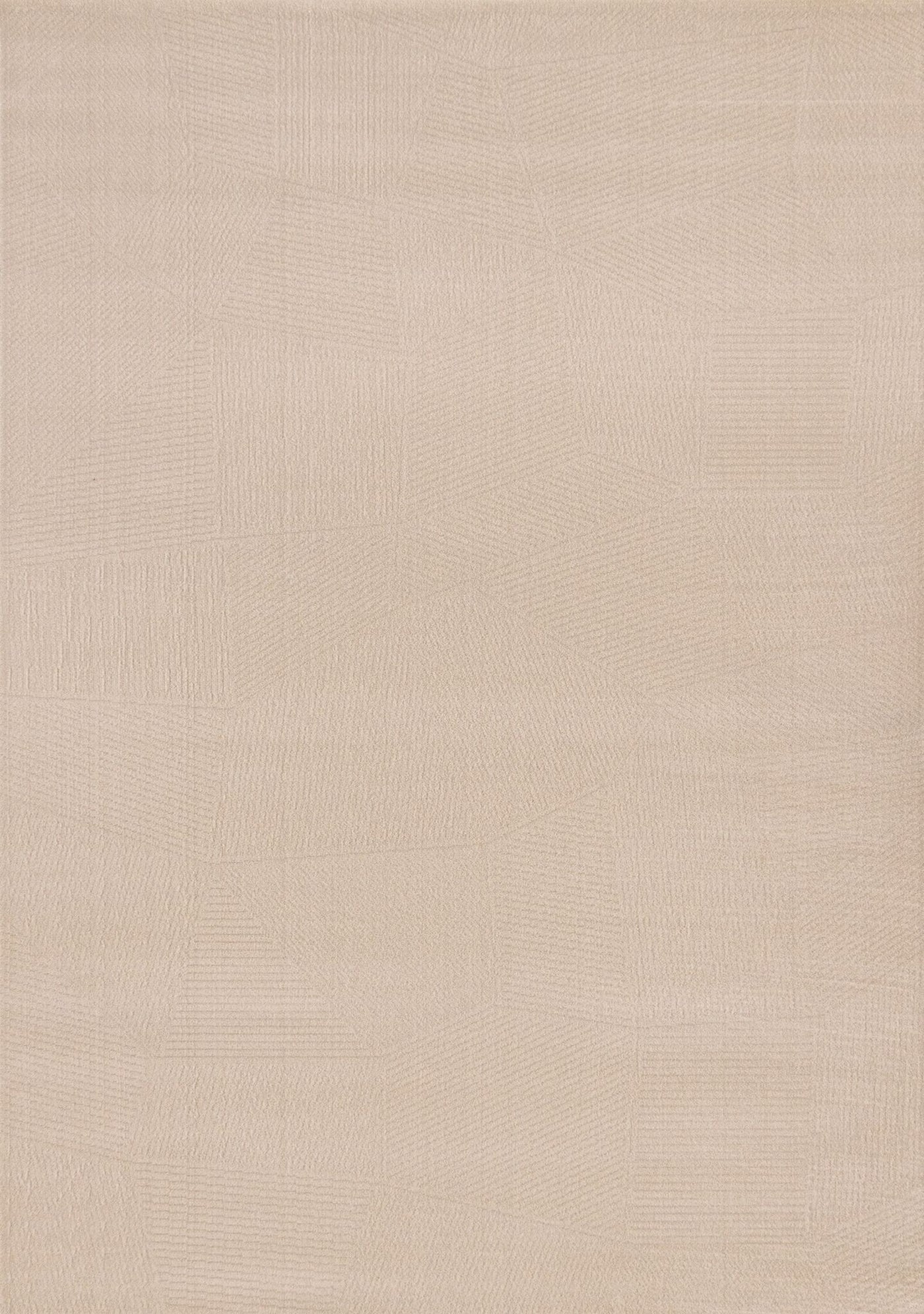 Himalaya 6'7" x 9'6" Striped Geometic Shape Area Rug - Taupe