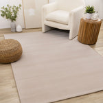 Himalaya 5'3" x 7'7" Striped Geometic Shape Area Rug - Taupe