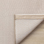 Himalaya 6'7" x 9'6" Striped Geometic Shape Area Rug - Taupe