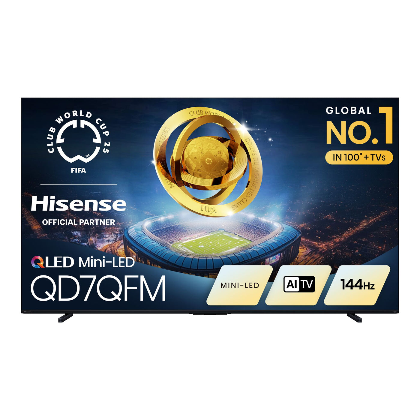 Hisense 100" 4K Smart QLED MiniLED TV - 100QD7QFM