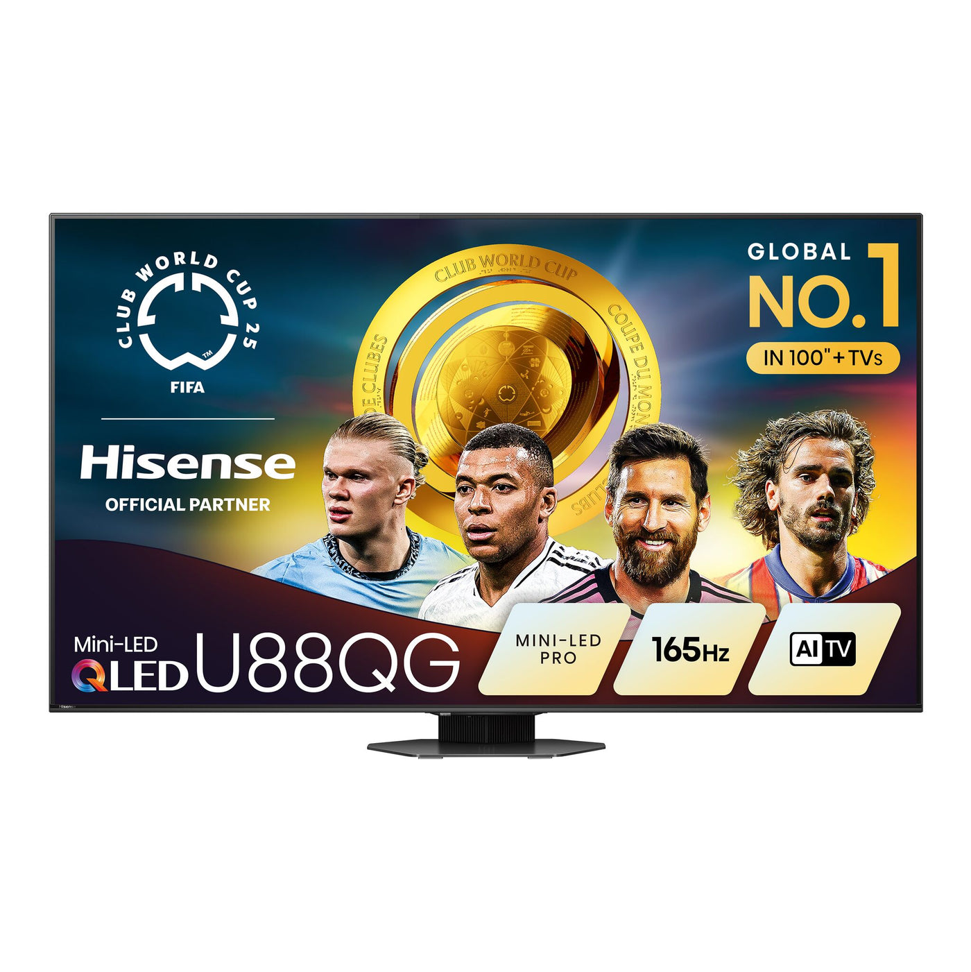 Hisense 65" 4K Smart Mini-LED Pro QLED 165Hz TV - 65U88QG