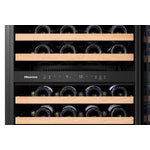 Hisense Stainless Steel Smart 46-Bottle Dual Zone Wine Cooler (4.9 cu.ft.) - HWD046N6SS