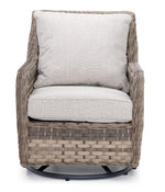 Isla Outdoor Swivel Chair - Grey, Beige