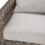 Isla 4 - Piece Outdoor Conversation Set with 2 Swivel Chairs - Grey Beige